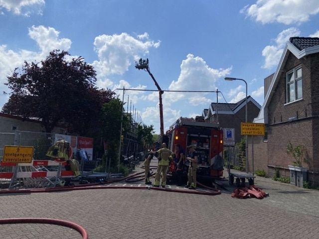 Brand Deventer rook vuur Manegestraat